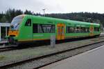 Waldbahn 650-659 stands at Bayerisch Eisenstein on 15 September 2017.