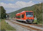 Der DB 650 016 verlässt den Bahnhof von Nagold. 

18. Sept. 2024