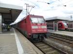 101 073-5 is standing in Nuremberg main station on June 23th 2013.