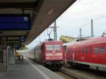 101 045-3 is standing in Nuremeberg main station on August 18th 2013.