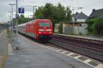 The intercity-train 113 to Norddeich Mole arrives here pulled by the 101 112-1 at Andernach station. 14th of septembre 2013