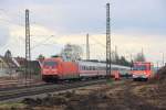 101 095-8 DB at Ebensfeld 19/02/2014.