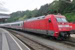DB 101 111 calls at Leoben on 31 May 2015.