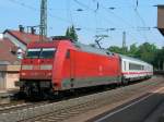 DB E 101 092-5 with IC between Freiburg and Basel.