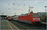 The DB 101 144-4 with an IC and in the Background the DB 110 394-4 with a RB/RE in Bochum. 
Analog Picture form 2004