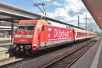 The train comes... claims 101 062 in Bavarian dialect at Nürnberg Hbf on 15 September 2017.