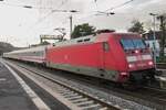 On the evening of 19 September 2014 DB 101 001 calls at Remagen.