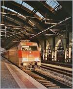 The DB 101 078-4 with an IC in the Est Station in Berlin.