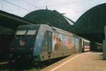 Like Me... before Twitter and Facebook this request was made by 101 083, seen here at Karlsruhe Hbf on 28 May 2002.