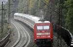 101 088-3 with IC with very rainy weather at Geislinger Steige at September 25th, 2010.