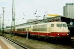Gotcha! DB 103 with TEE in original version called at Dortmund Hbf on 14 May 2005. My INterRail-holidays 2005 had begun!