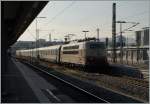 The DB 103 113-7 wiht the IC 119 Münster - Innsbruck in the Stuttgart Main Station.
28.11.2014