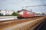 DB 103 123 enters Venlo with a fast train to Eindhoven on 28 June 1996.