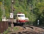 103 184-8 with TEE Rheingold at Geislinger Steige, September 11th, 2010.