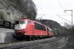 103 178-0 with Eurocity  Mozart  from Vienna to Paris at Geislinger Steige, April 30, 1994.