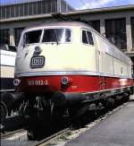 103 002-2 at Munich-Freimann exhibition 100 years electric locomotives in Germany, May 25th, 1979.
