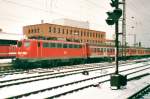 Scanned picture of 110 215 at Koblenz Hbf on 13 January 2000.