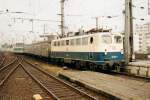 On 17 July 1999, 110 203 enters Kln Hbf on this scanned picture.