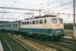 DB 110 129 enters Venlo on 22 May 1998.