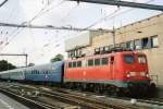 On 22 July 2009 EETC overnight train stands in Venlo with 110 236 at the helm.