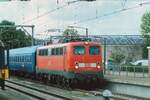 TTC overnight train stands on 27 July 2009 at venlo and she just had ondergone a swap of locos, where an NS Class 1700 got off the train, to be replaced by DB 110 236. 