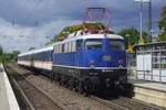 TRI operates many replacement trains in Germany with loco hauled stock when the newly ordered EMUs/BEMUs/DEMUs are -again-  malfunctioning. The 1960s seem to have returned at Krefeld-Oppum on 20 August 2026 with TRI 110 448 calling there with the famous RB37 to Krefeld Hbf. Mo-Fr this service always exists of N-Wagen (dating from the 1960s), but traction is mostly ex-DB Classes 145 or 111 so to find 110 448 on this service is a rare joy indeed.