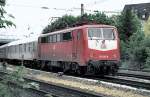 111 027-9 at Ulm, May 16th, 1996.