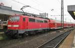 DB 111 127 leaves SaarbrÜcken on 17 September 2011.