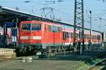 On 20 September 2010 DB 111 050 cals at Offenburg.