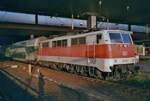 SWcanned photo of DB 111 146 at Düsseldorf Hbf on 24 February 1998.