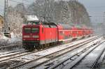 112 101-1 ( 91 80 6112 101-1 D-DB ) passing Bergfelde station in front of RE5 towards Rostock main station.