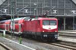 DB 112 101 leaves Leipzig Hbf on 9 June 2022 and has been restored back to her original colours.