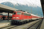 DBNZ 115 355 calls at Innsbruck Hbf on 4 June 2013.