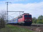 115 278-4 with russian wagons driving to Russia. 2010-05-05