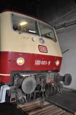 120 003-9 at Bahnpark Augsburg, October 25th, 2009.
