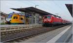 The DB 120 205-0 wiht a RE from Rostock to Hamburg by his stop in Schwerin.
