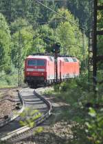 120 143-3 and 120 103-7 at Geislinger Steige, Sept. 11th, 2010.