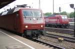 120 154-0 and HGK 145 CL 014 at Ulm, May 12th, 2009.