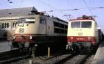 103 136-8 and 120 005-4 (Prototype 120.0) at Nrnberg, July 11th, 1992.