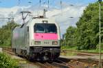 Siemens 127 001 from the Prüfcenter Wildenrath/PCW 8 comes in at the station of Grevenbroich on friday 9th. of may 2014