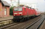 143 009 in the accidented station of Vlklingen on 16 September 2011.