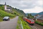 . 143 647 is hauling a RE 1 (Mosel-Saar-Express) Koblenz - Saarbrücken through Hatzenport on June 21sr, 2014.