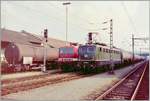 The  DR  143 904-1 and the DB 1410 294-0 with Cargo Trains in Konstanz.