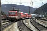 143 331-7 at Geislingen / Steige, August 15th, 1996.