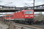 143 201 with local train at Ulm, 26.02.2010.