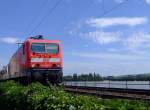 143897-7 with regional train on 26.07.2007 in Rdesheim.