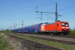 WFL operates many replacement trains in Germany with loco hauled stock when the newly ordered EMUs/BEMUs/DEMUs are -again-  malfunctioning. On 23 April 2026 ex-DB Cargo 145 039 pushes an RE service to Bremen Hbf through Diepholz.
