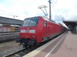 146 011 is standing in Dortmund main station on August 19th 2013.