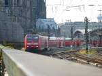 146 015 is leaving Cologne main station on Augst 22nd 2013.