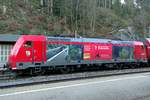 DB advertiser 146 236 was seen at the rather cramped station of Triberg on 30 December 2019.